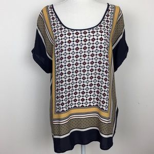 Lucky brand print shirt short sleeve